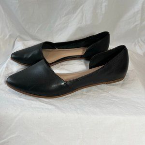 Aldo black leather ballerina flat size 7.5